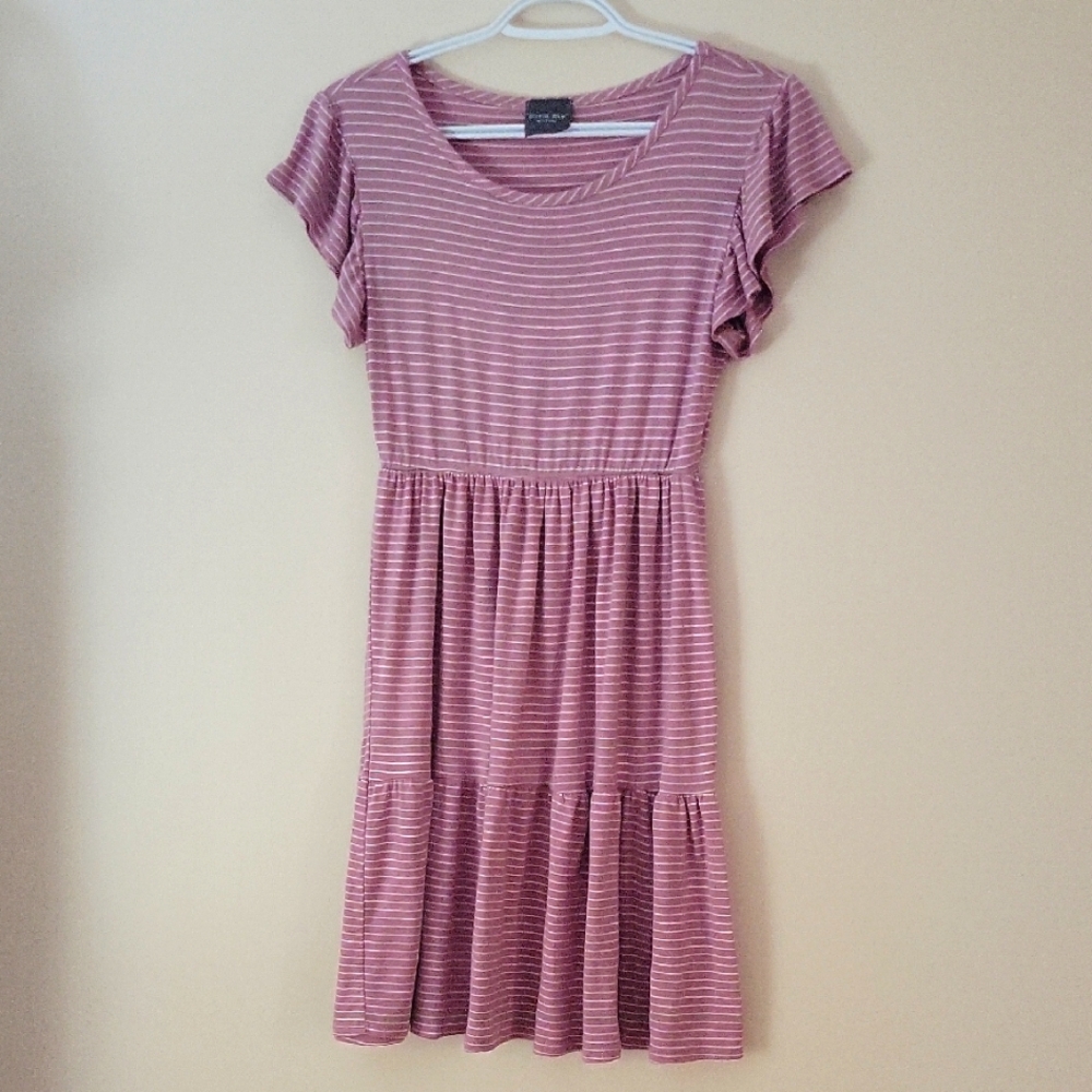 Olivia Rae New York Pink Striped Dress
